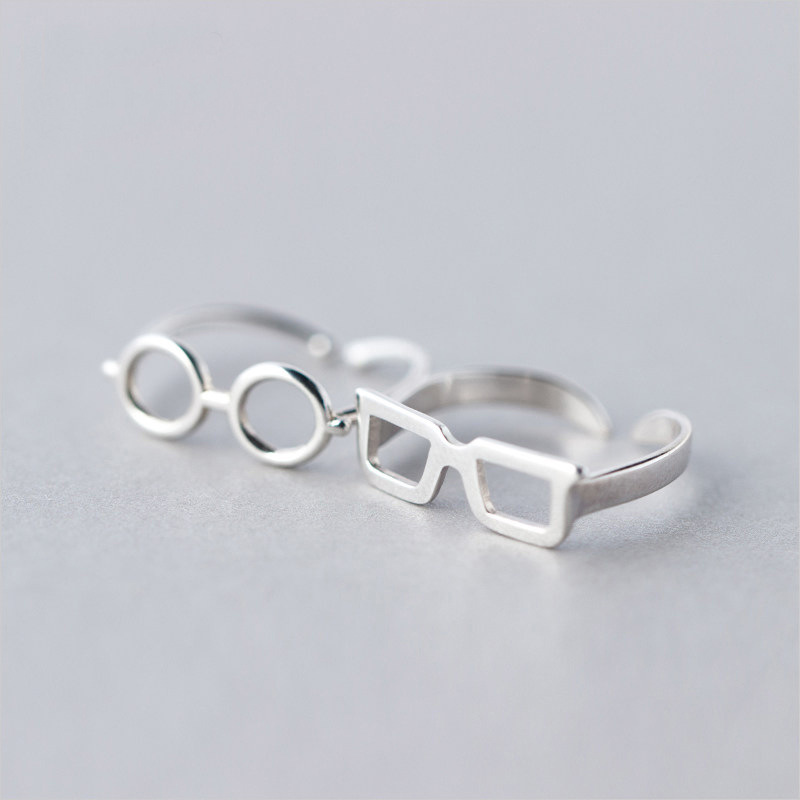 Men's And Women's Round Frame Glasses Ring Ring