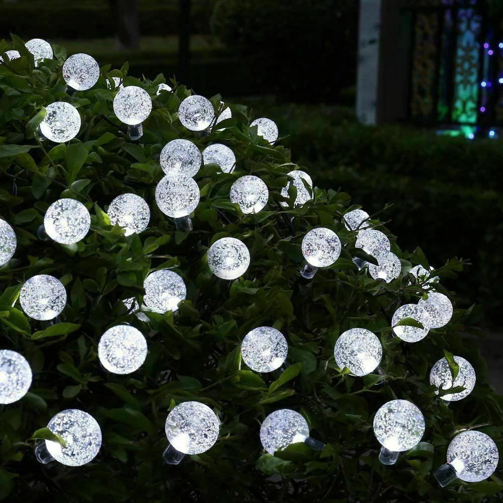 LED Ball Solar Light Party Fairy Outdoor Retro Ball String Lights Patio Garden — foto 4