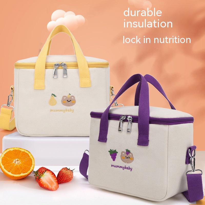Large Capacity Portable Lunch Box Bag Thick Insulation Layer - Image 5
