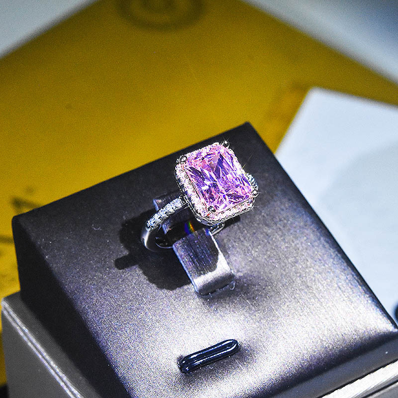 Luxury Set Yellow Diamond Two Tone Ring