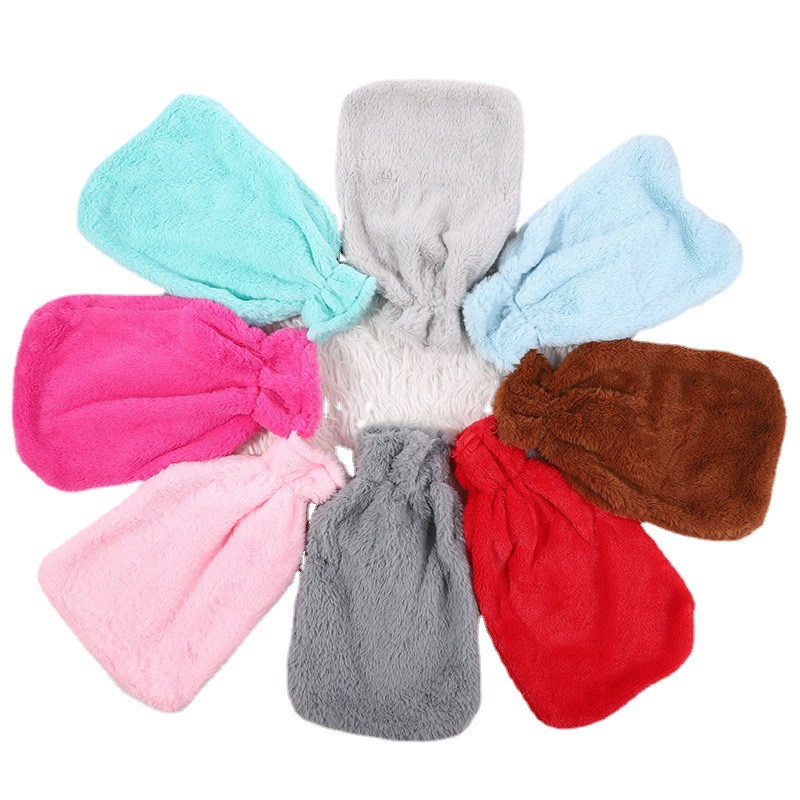 Soft Rabbit Fur Cloth Fur Ball Water Bottle Cover