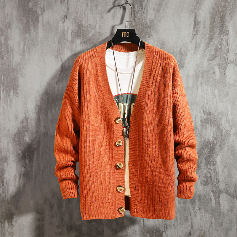 Title 3, Herren Cardigan Pullover Rundhals Einfarbig, Vi...