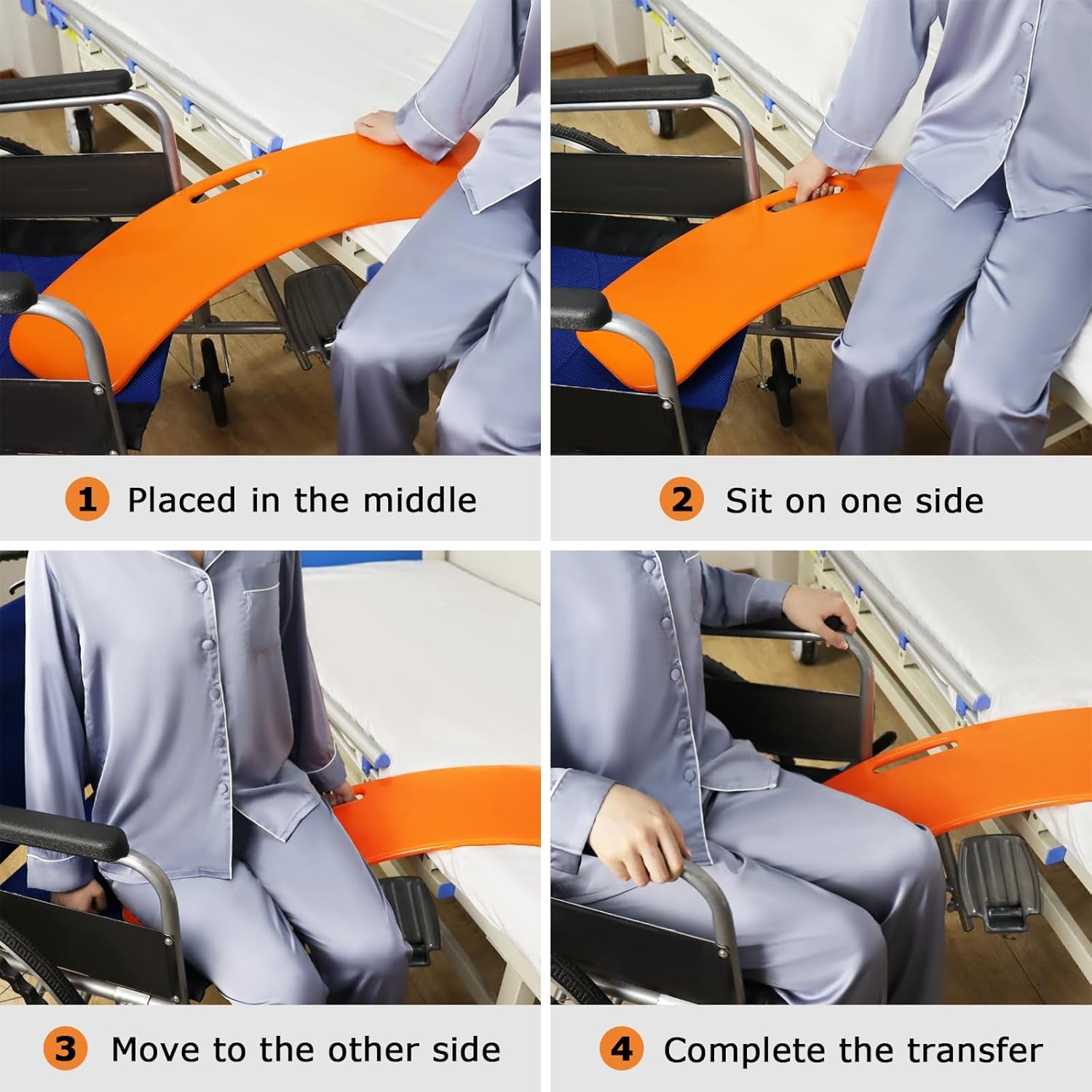 Heavy Duty Slide Transfer Board For Elderly Disabled Mobility Aid Capacity — image 5
