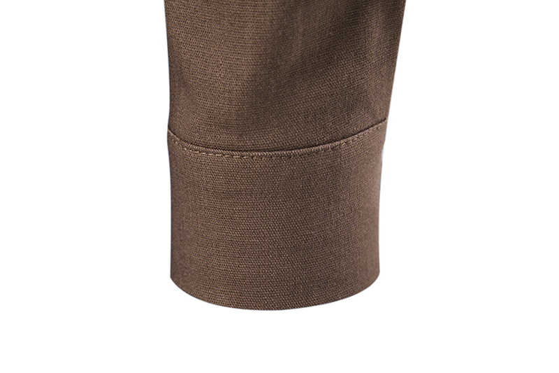 Men's Cotton Linen Shirts Long Sleeve Solid Color - 28
