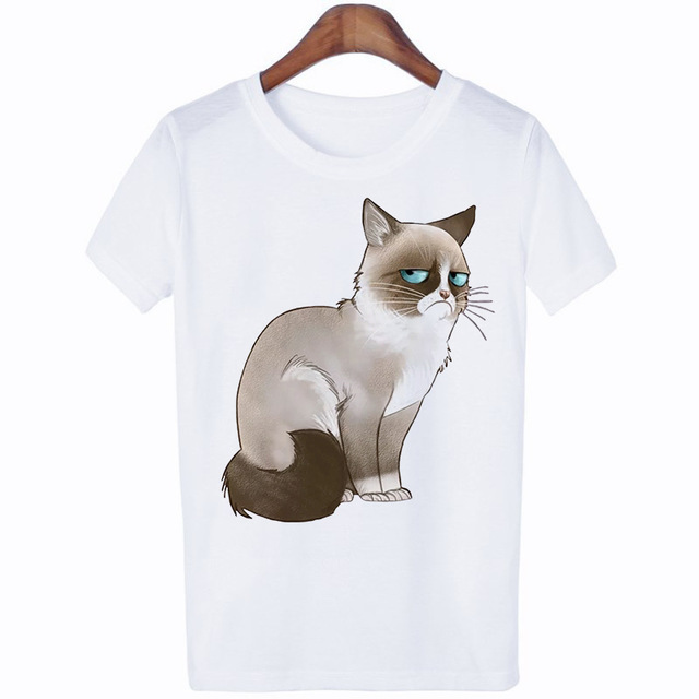 Title 5, New Summer Cat Short-sleeved Cute Cartoon Print...