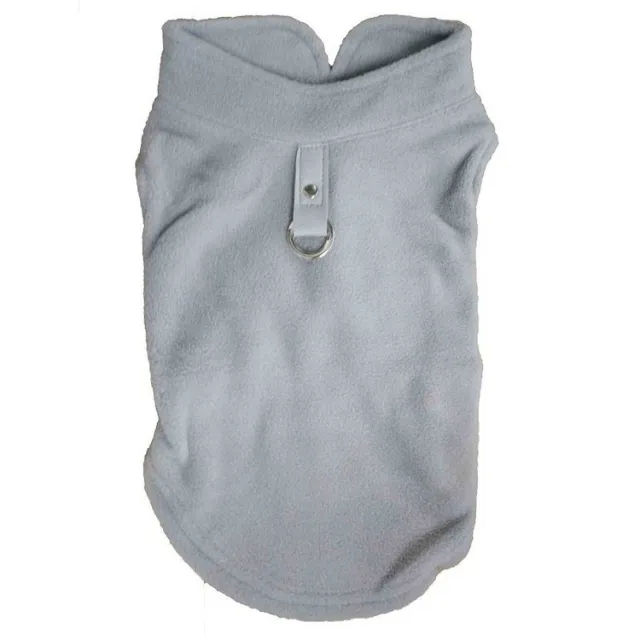 Fleece Pet Dog Clothes Puppy Coat Jacket For Small Vest Grey - Shop at LoveMi