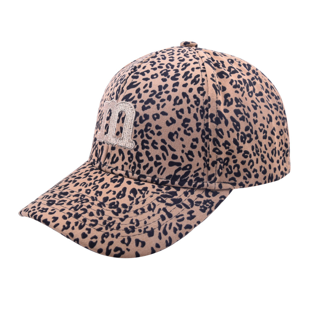 Retro Leopard Print Lettered Baseball Cap, Fashionable And Unique Printed Baseball Cap, Breathable And Versatile Casual Hat