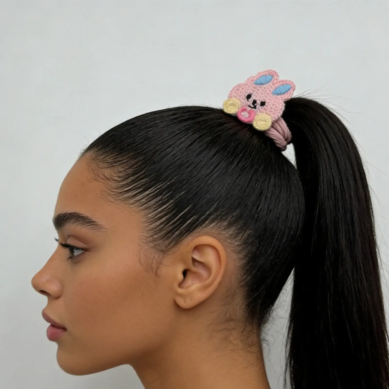 Knit Bunny Hair Tie-4043