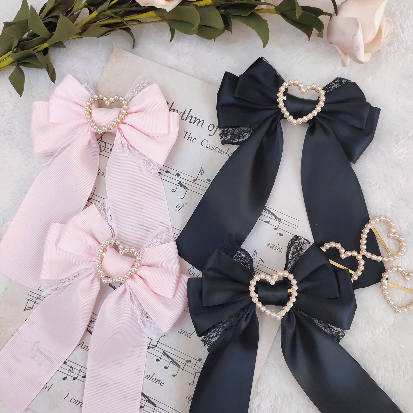 Lace Love Rhinestone Hairpin Clip