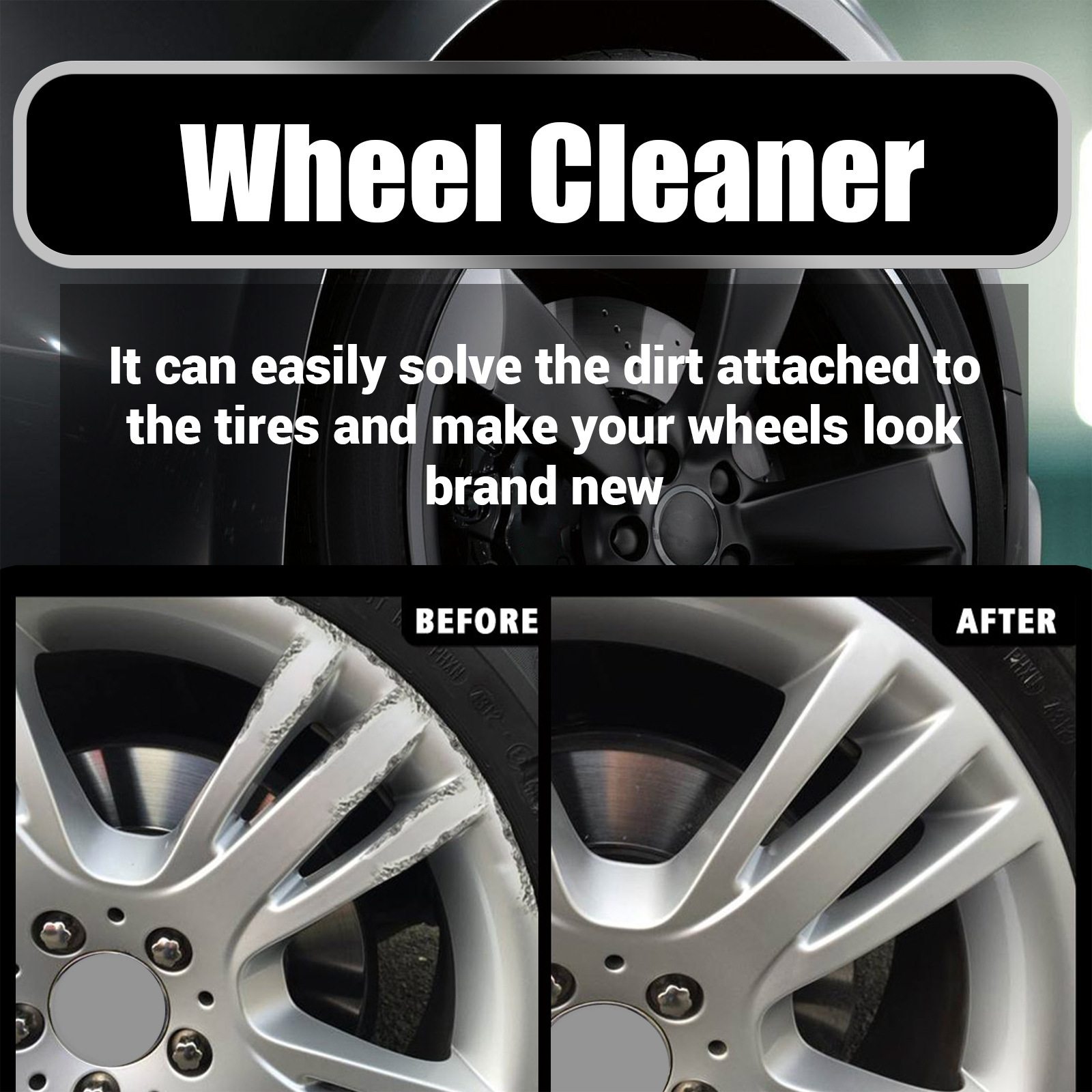 Rayhong Car Wheel Cleaner, Car Tire Refinishing, Rust Removal, Polishing, And Stain Removal Cleaner