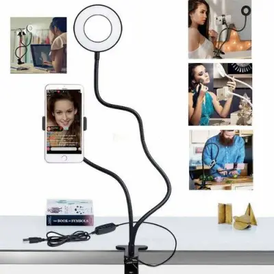 Ring Light Dimmable Lighting Phone Selfie Tripod Stand Makeup Live Lamp