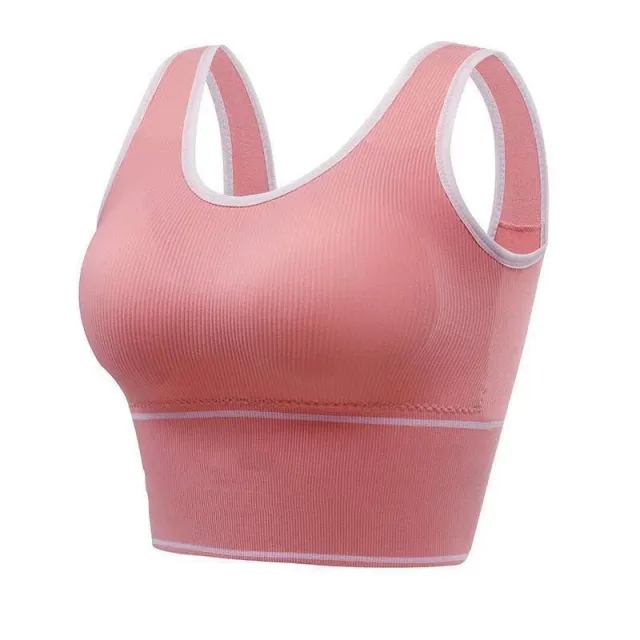Sports U shaped Tank Top Yoga Bra Pink - Shop at LoveMi