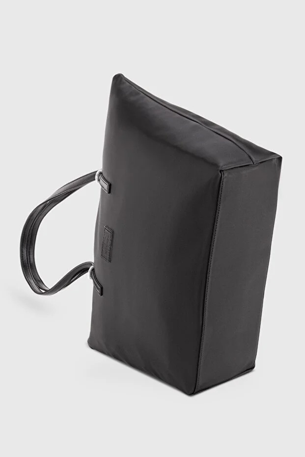 Black Shopper Tote Bag For Women