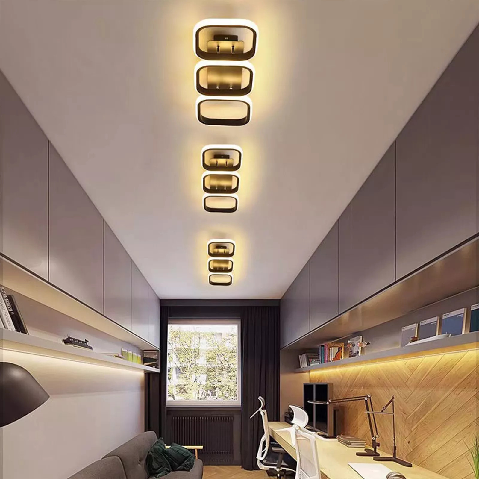 LED Ceiling Light Chic Lights Modern Kitchen Living Room Bedroom Lamp Dimmable — image 8