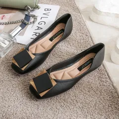 Spring Scoop Shoes Women's One-step Grandma Shoes - Black - View 1