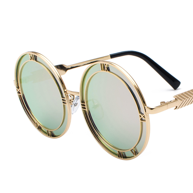 Title 4, Round Frame Resin Fashion Metal Sunglasses