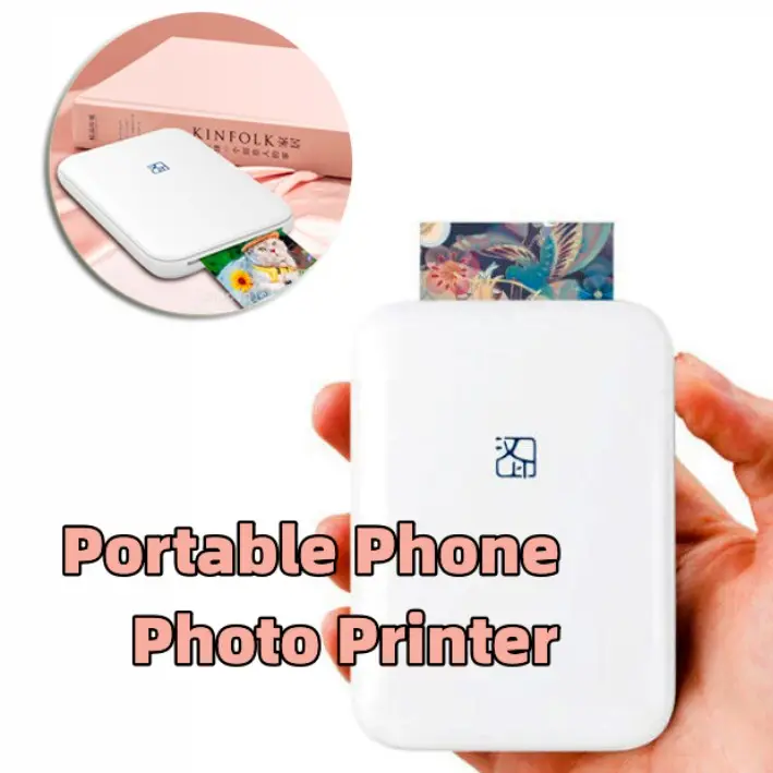 Color Photo Printer Portable Full Wireless USB