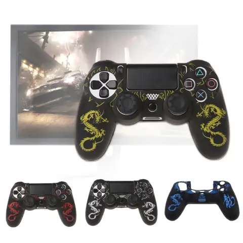 Laser Camouflage Silicone Rubber Sleeve Dragon Pattern Protective