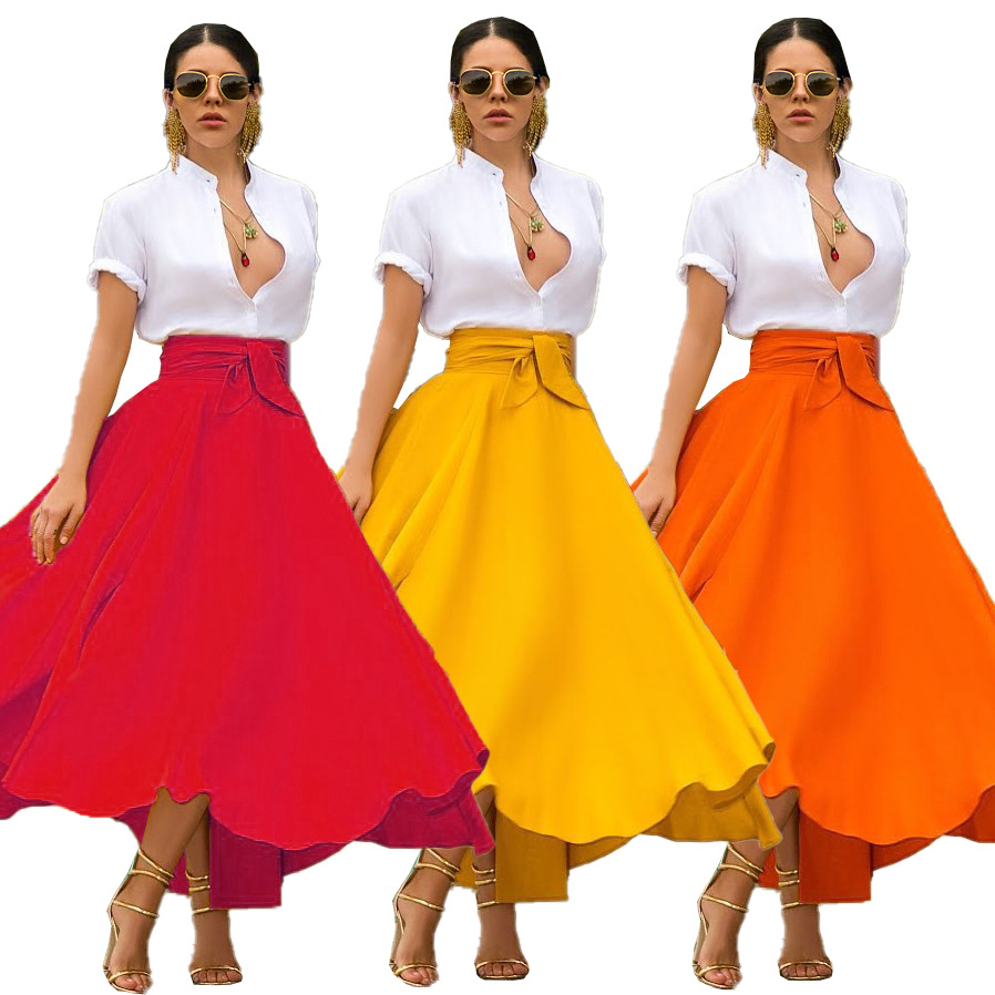 Title 4, Solid color casual skirt for everyday wear. Com...