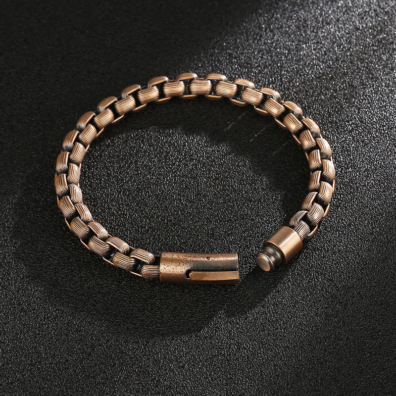 Men's Vintage Fashion Snap Stainless Steel Bracelet