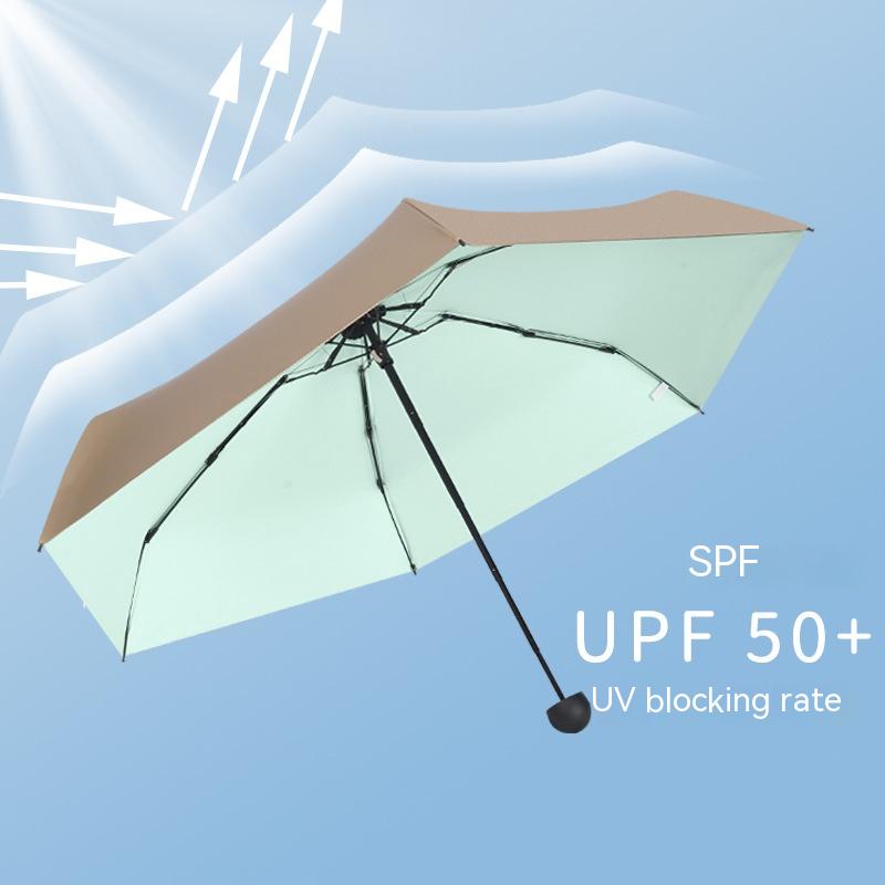 Title 4, Titanium Glue Six Bones Five-fold Umbrella Mini...