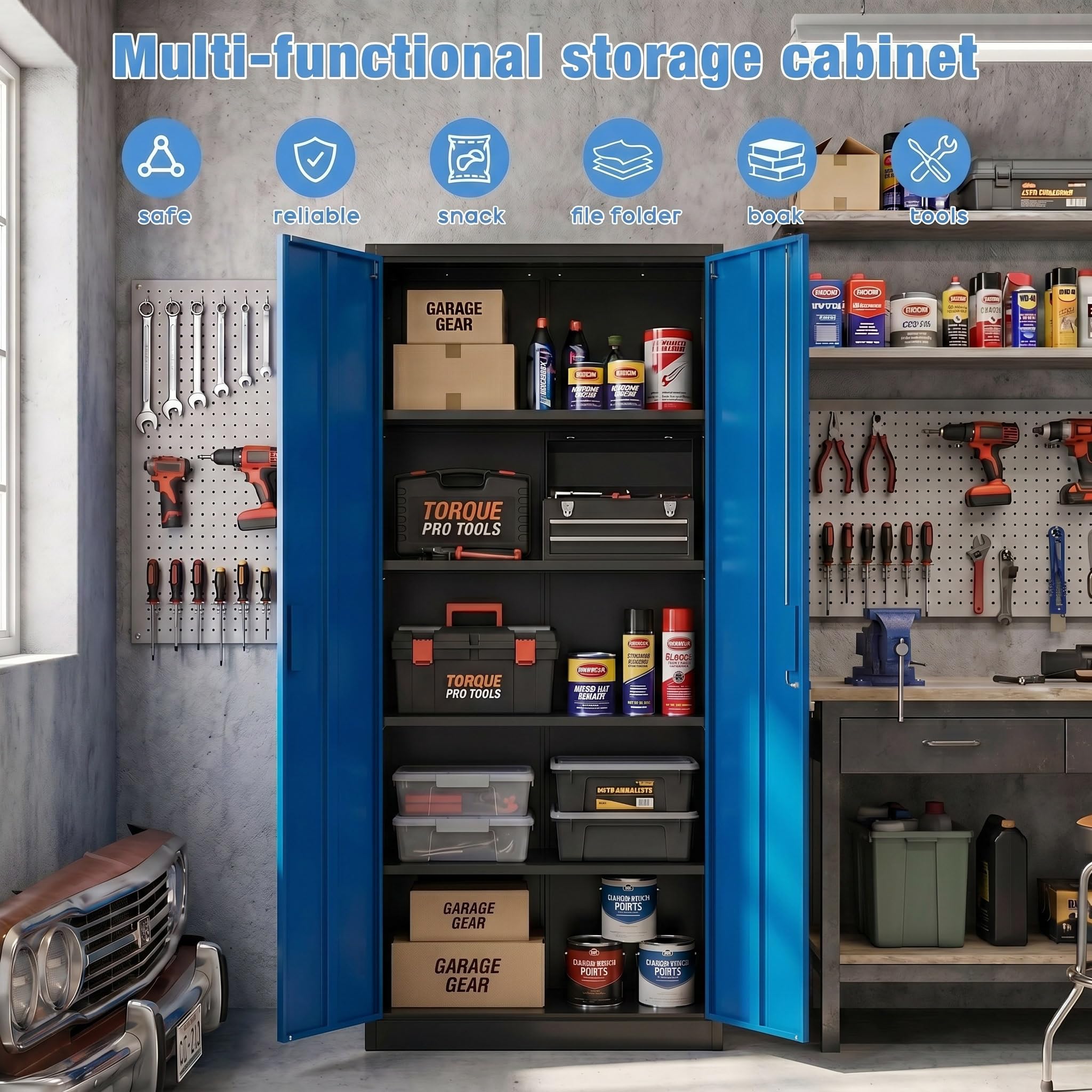 Armoire de rangement de garage en métal – Image 3