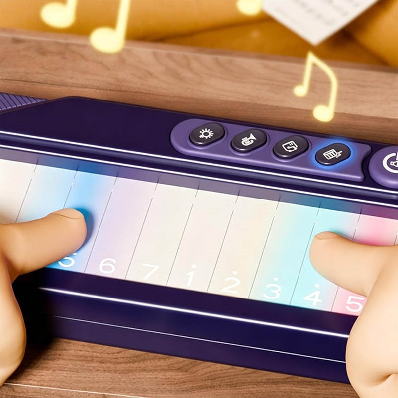 Children Touch Screen Electronic Piano Music Toy With Colour Light — image 6