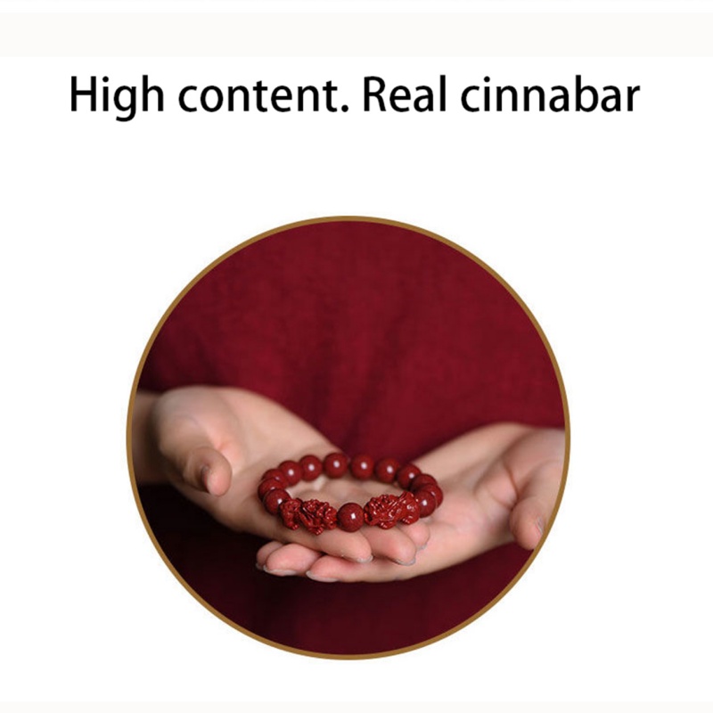 Cinnabar Double Pixiu Bracelet