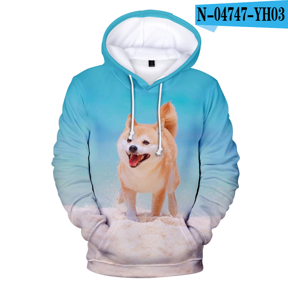 Title 3, Heren Creative Casual Digital Printing Hooded S...