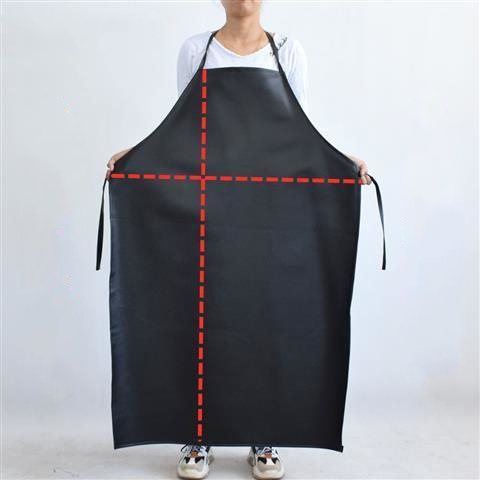 Title 12, PU Leather Oil Proof And Waterproof Apron Men