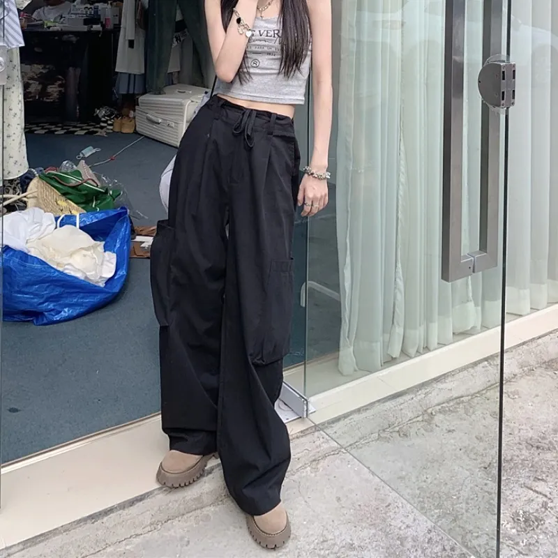 Women's Temperament Fashion Casual Straight Pants - Black