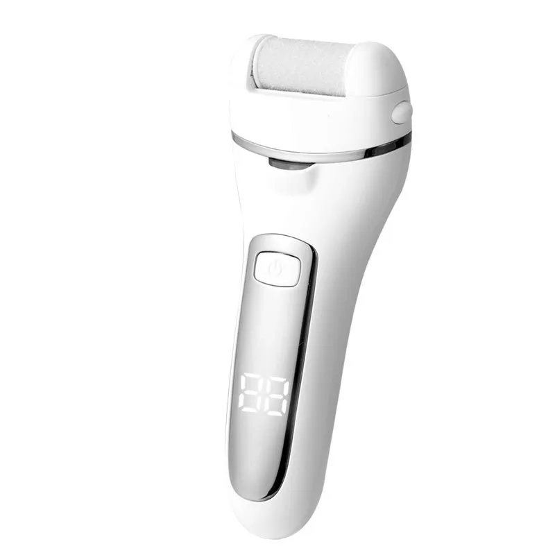 Electric Foot Grinder With Automatic Charging And Digital Display - White