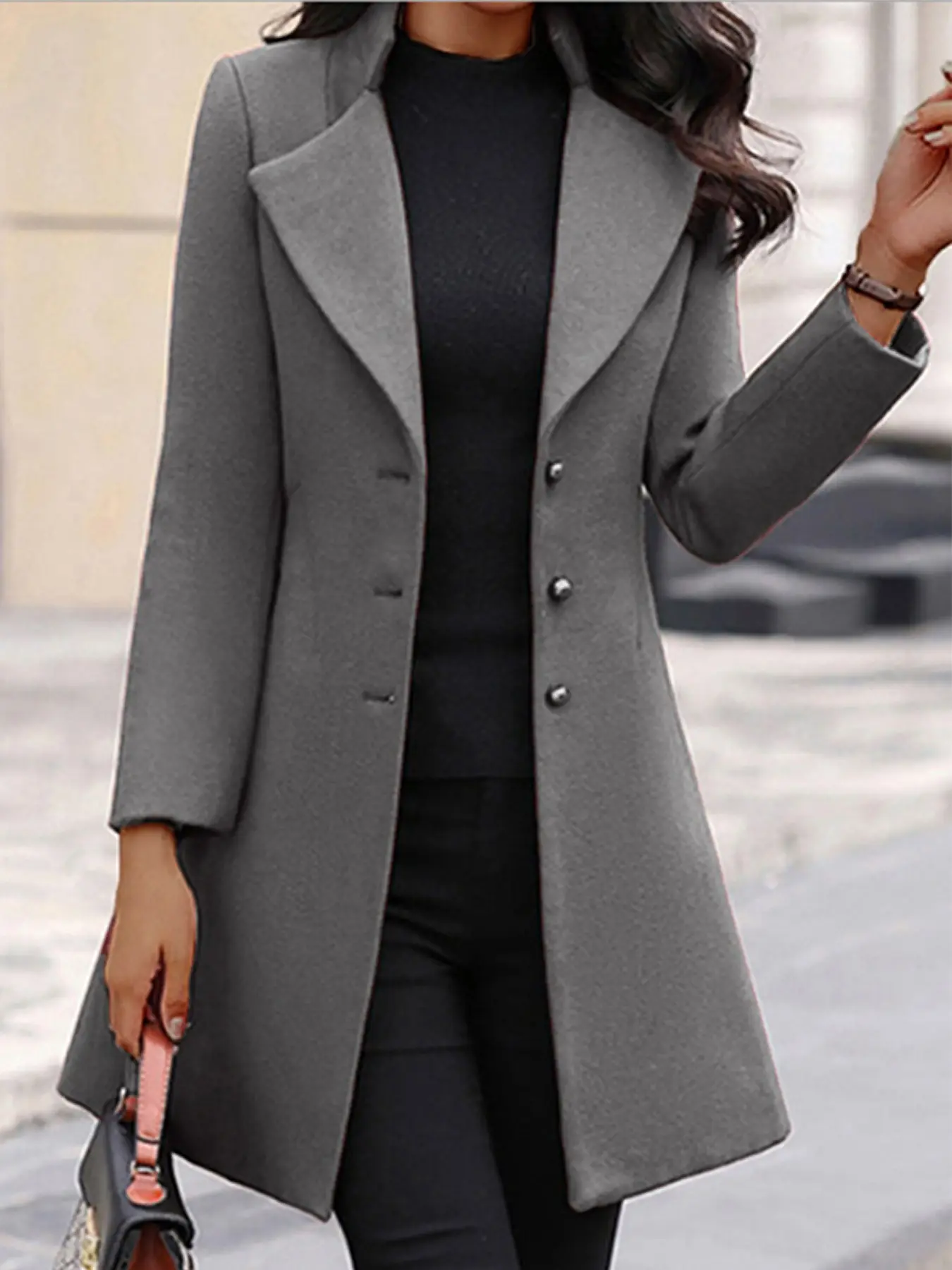 Women's Woolen Coat, Stylish & Elegant, Casual