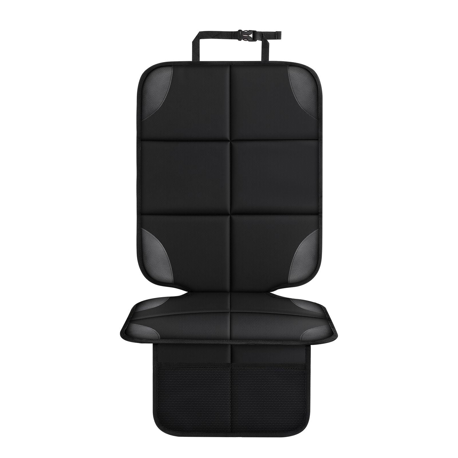 Car Seat Protector 2 Mesh Pocket Waterproof Car Seat Covers, Universal Size, Baby, Pet, Children's Car Seat Protector, Anti Slip Bottom 1 Piece