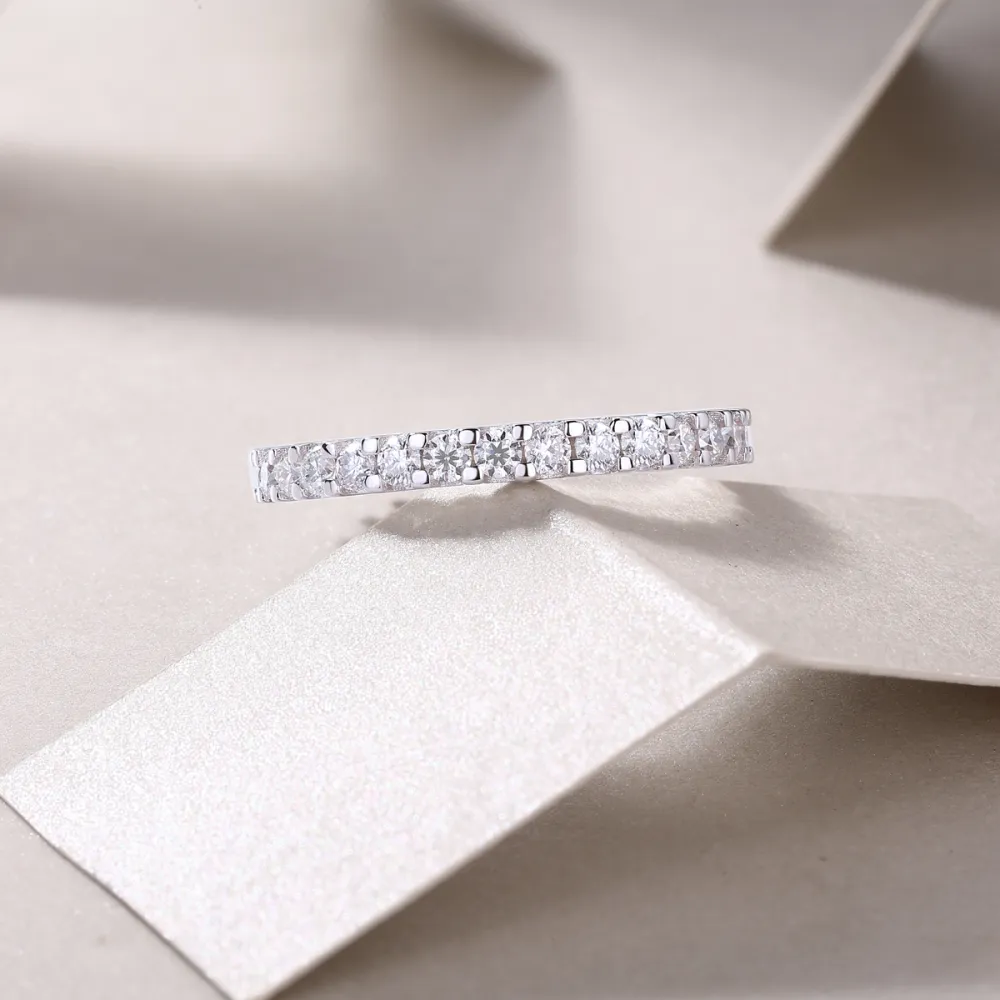 1Wish Diamond Ring Luxury Fashion Set Moissanite Silver Ring Prohibit Tk Sales