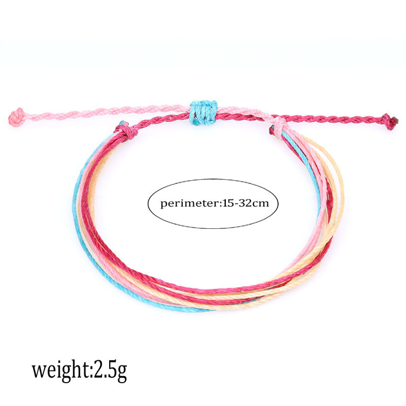 Wax Thread Braided Bracelet Bohemian South American Waterproof