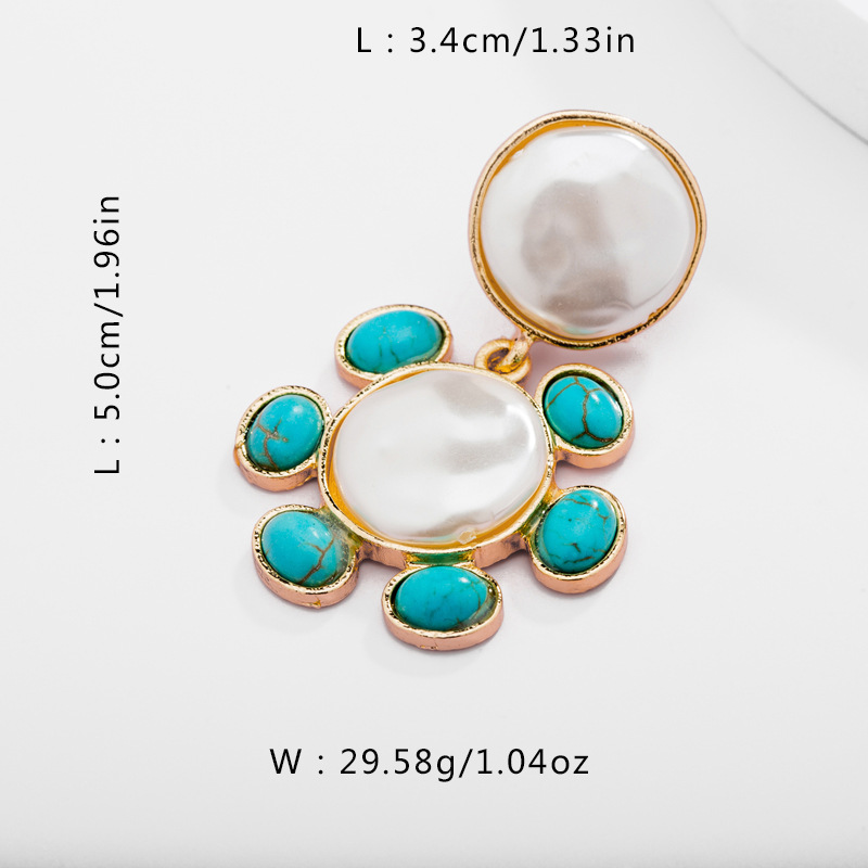 Title 1, Turquoise popular female earrings, fashion for ...