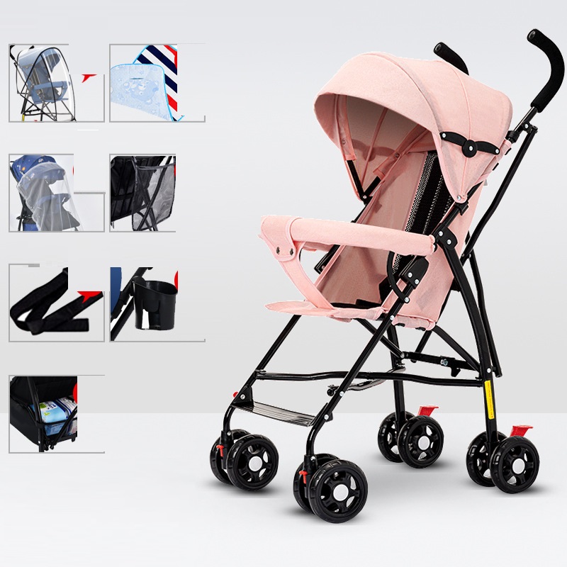 Sit And Lie Down Baby Portable Folding Simple Trolley — foto 22
