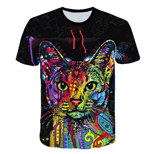 Title 2, 3D T-shirt Fashion Casual Short Sleeve Top Comf...