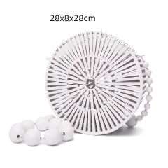 Bamboo woven bag - White - View 1