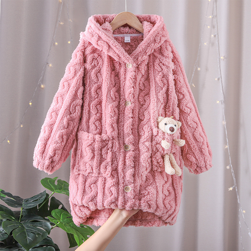 New Children's Flannel Home Wear Pajamas