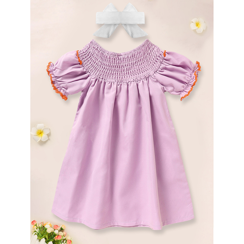 Infant Baby Girls Halloween Dress Ghost Embroidery Dress With Headband Party Costume Dresses — foto 8