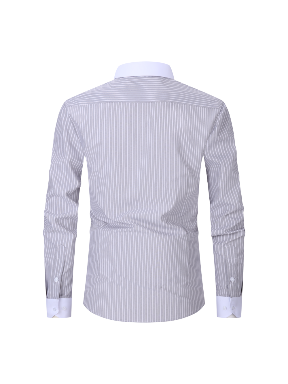 Shirt - Men's Long Sleeve Solid Versatile Basic Shirt