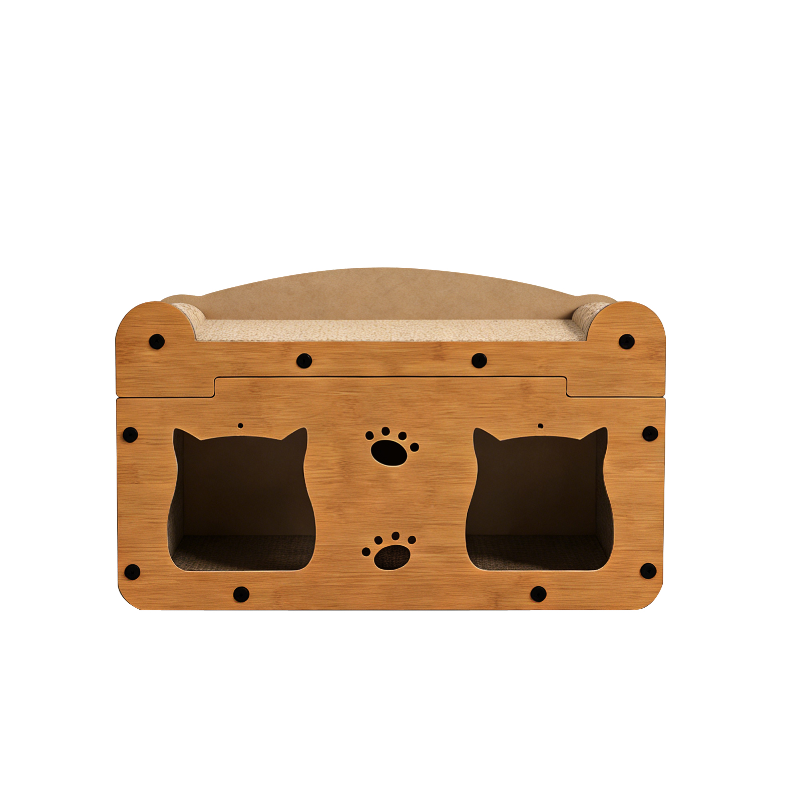 Only Self Pickup---Walnut Wood Cat Head 56