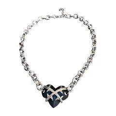 Thorns Love Necklace Metal Cold Wind Clavicle Chain - Silver - View 1