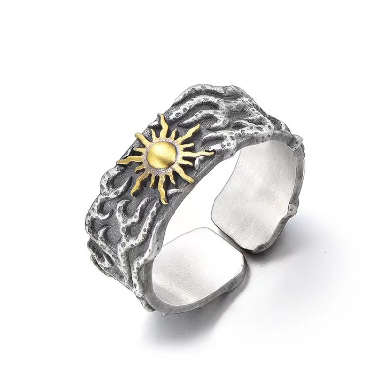Retro Sun Fashion Trendy Men's Open Ring