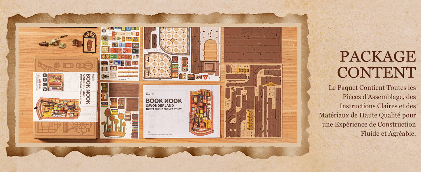 Title 4, Rolife DIY Book Nook Kit 3D Houten Miniatuur St...