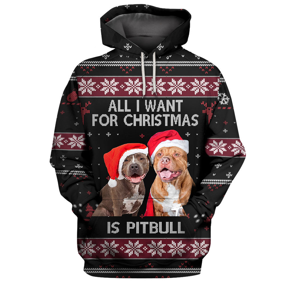 Personalized 3D Digital Christmas Print Trendy Men's Sweater