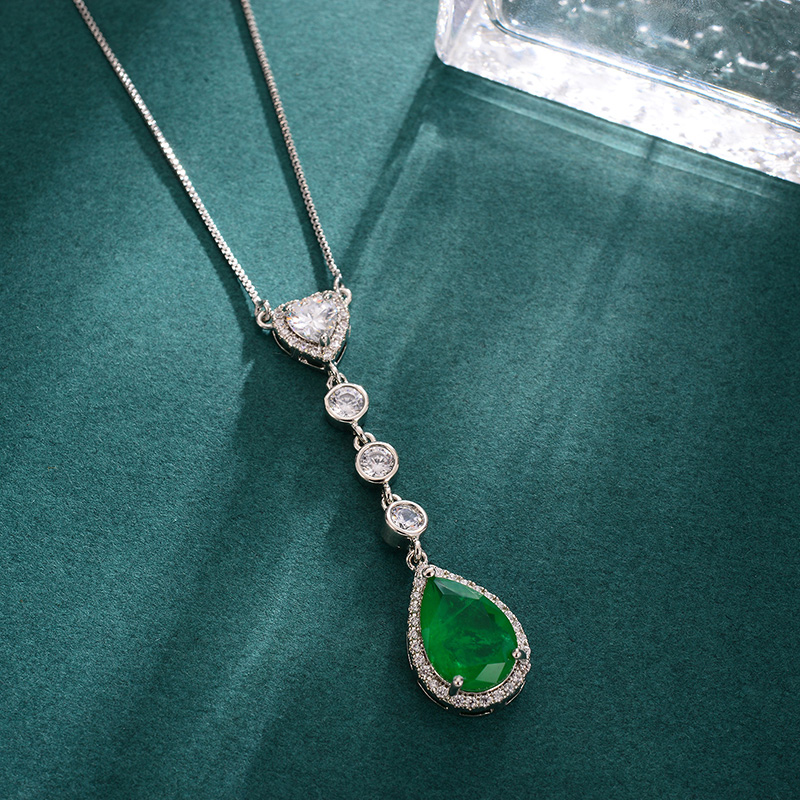 New European And American Cross-border Inlaid Fashion Necklace