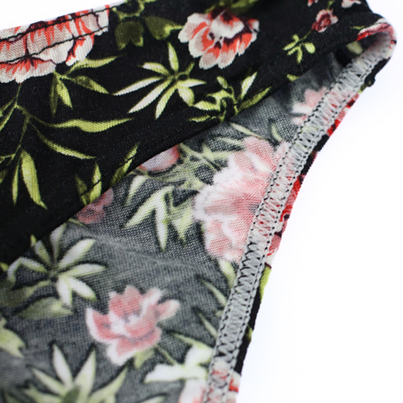 Title 3, Flower Printed Low Waist Men Briefs Breathable ...